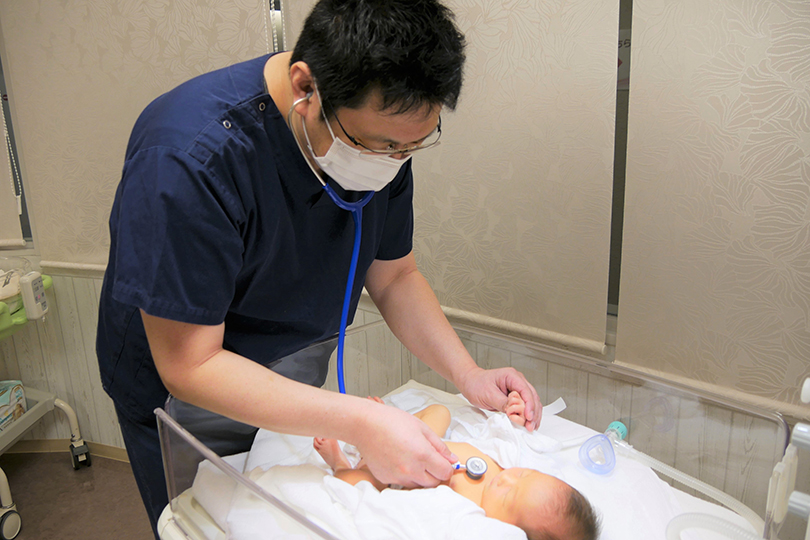 新生児専門医も常勤で在籍出産後も安心の診療体制